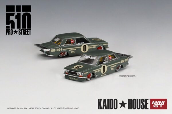 Mini GT Kaido House Datsun 510 Pro Street OG Green