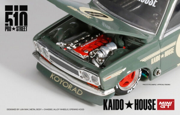 Mini GT Kaido House Datsun 510 Pro Street OG Green