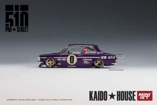 Mini GT Kaido House Datsun 510 Pro Street OG Purple
