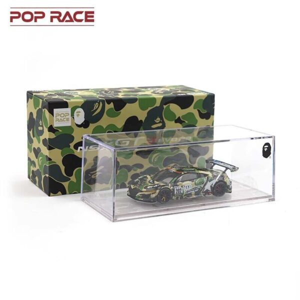 0027 Pop Race 1/64 Honda NSX Gt3 Evo22 KCMG Bathing Ape Pr640027