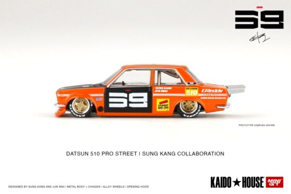 Mini GT Kaido House Datsun 510 Pro Street SK510 Orange