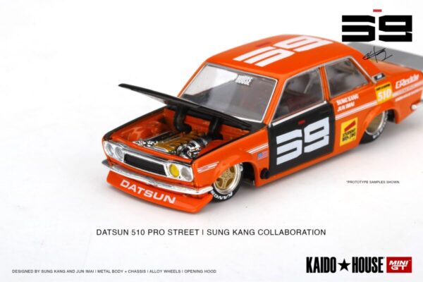 Mini GT Kaido House Datsun 510 Pro Street SK510 Orange