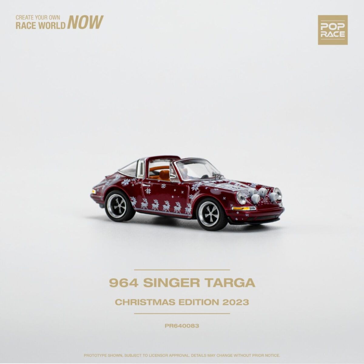 Pop Race 1/64 Singer Targa Christmas 2023 PR640083 – Zakzuk Toys