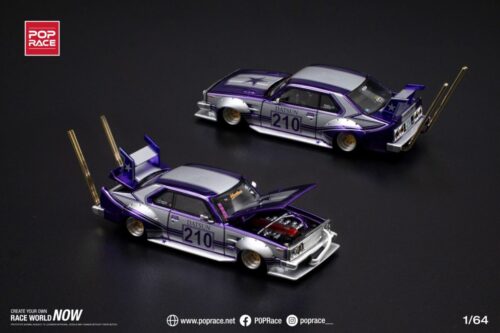 Pop Race 1/64 Skyline C210 Kaido Racer Bosozoku Style Purple PR640107