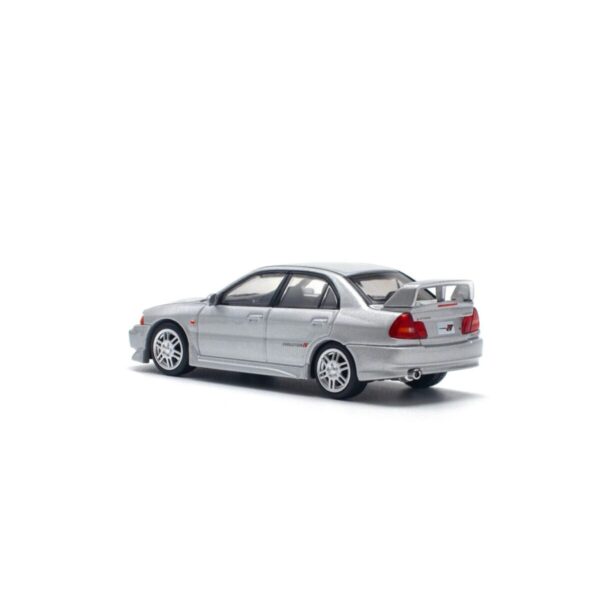 Pop Race 1/64 Mitsubishi Lancer Evolution IV Steel Silver Metallic PR640140