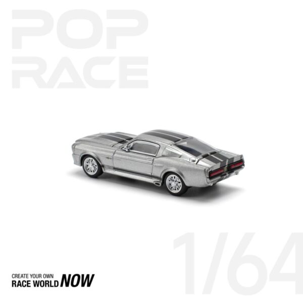 Pop Race 1/64 Shelby Mustang GT500 Grey-Black PR640195