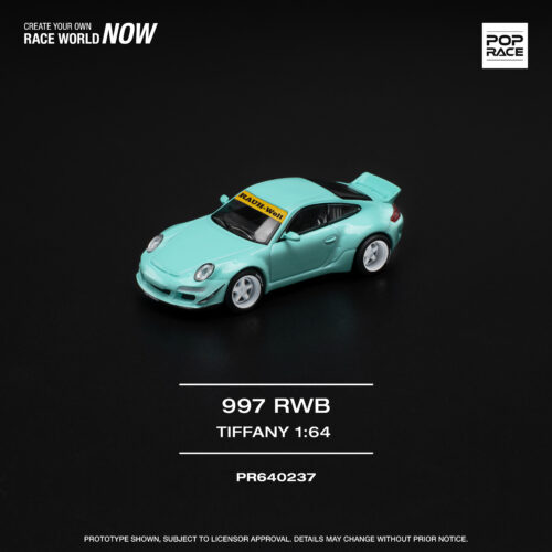 Pop Race 1/64 RWB 997 TIFFANY BLUE PR640237