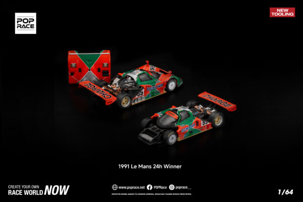 10 (2) Pop Race 1/64 Mazda 787B 1991 Le Mans 24H Winner PR640301