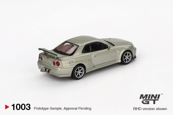 1003.2 Mini Gt Nissan Skyline GT-R (R34) V-Spec II Nür Millenium Jade MGT01003
