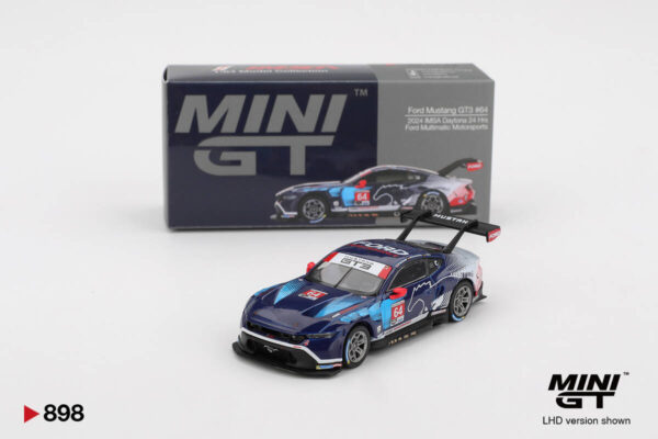 1012 Mini GT 1/64 Ford Mustang GT Ford Multimatic Motorsports 2024 IMSA Daytona 24 Hrs MGT00898