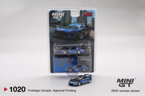Mini Gt Mazda RX-7 RE-Amemiya Chrome Blue Malaysia Diecast Expo 2025 MGT01020-bl