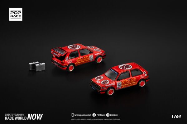 105 Pop Race 1/64 Golf GTI MKII Demon Tweeks Btcc 1988 PR640105