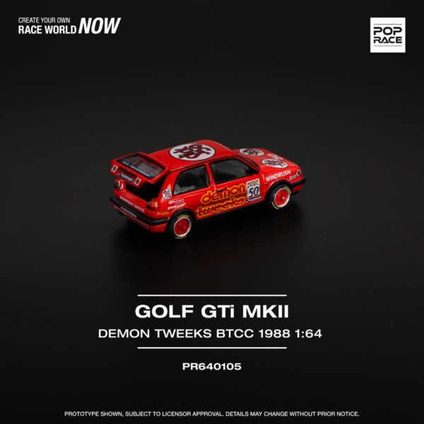 105.2 Pop Race 1/64 Golf GTI MKII Demon Tweeks Btcc 1988 PR640105