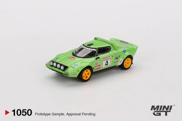 1050.1 Mini GT 1/64 Lancia Stratos HF #4 1979 Spanish Rally Champion MGT01050