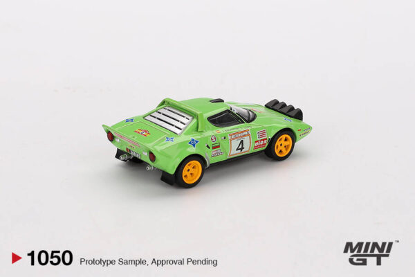 1050.2 Mini GT 1/64 Lancia Stratos HF #4 1979 Spanish Rally Champion MGT01050