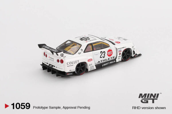 1059.2 Mini GT 1/64 Nissan LB-ER34 Super Silhouette ATHLETE/COLLET MGT01059