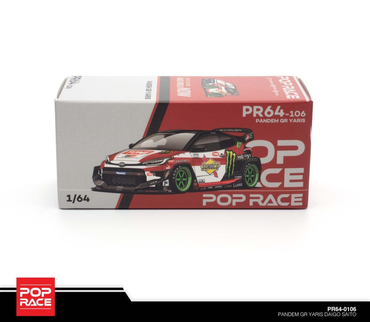 POP RACE PR64-106 1/64 PANDEM TOYOTA GR YARIS DAIGO SAITO – Zakzuk