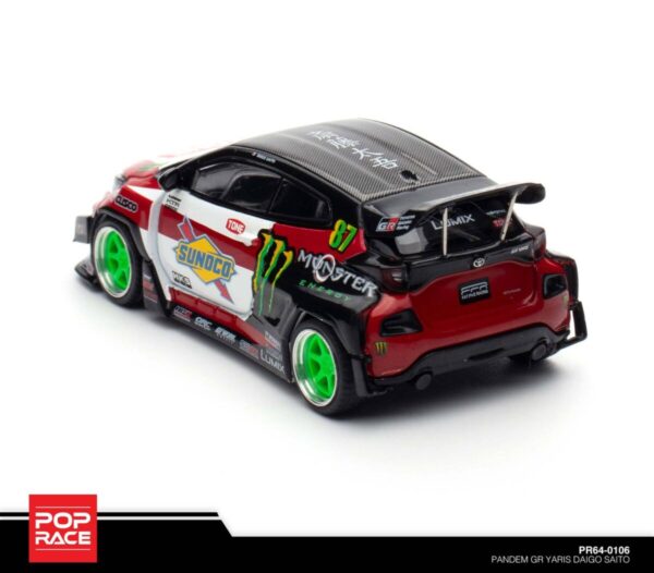 POP RACE PR64-106 1/64 PANDEM TOYOTA GR YARIS DAIGO SAITO