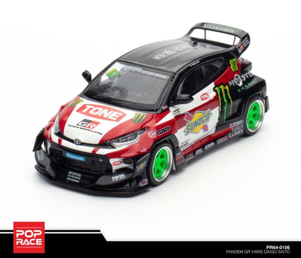 POP RACE PR64-106 1/64 PANDEM TOYOTA GR YARIS DAIGO SAITO