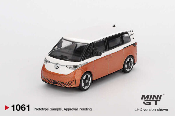 1061 Mini GT 1/64 Volkswagen ID.Buzz Candy White / Energetic Orange MGT01061