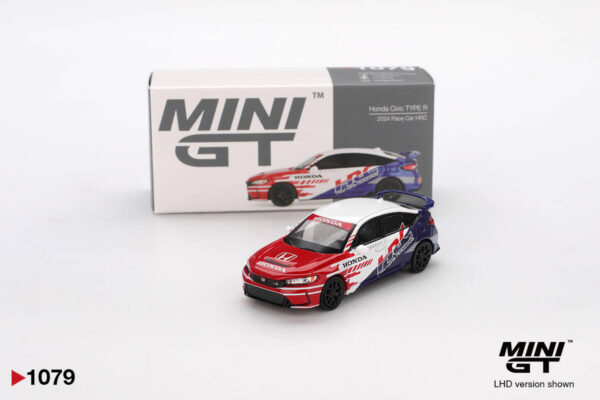 1079 Mini GT 1/64 Honda Civic TYPE R 2024 Pace Car HRC MGT01079