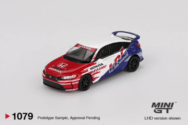 1079.1 Mini GT 1/64 Honda Civic TYPE R 2024 Pace Car HRC MGT01079