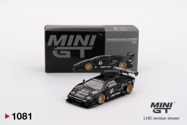 1081 Mini GT 1/64 Lamborghini Countach LB-WORKS Black MGT01081