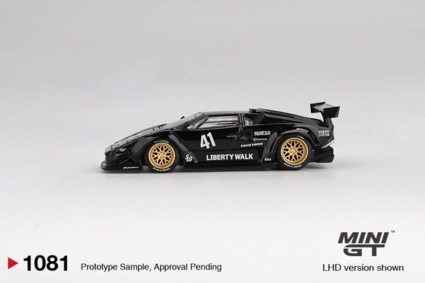 1081.3 Mini GT 1/64 Lamborghini Countach LB-WORKS Black MGT01081