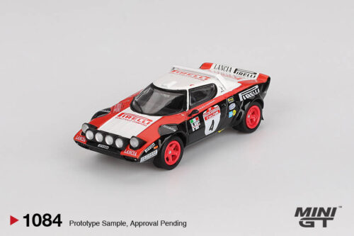 1084 Mini GT 1/64 Lancia Stratos HF #4 1978 Rally Sanremo Winner MGT01084