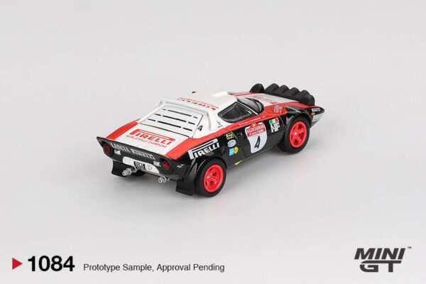 1084.1 Mini GT 1/64 Lancia Stratos HF #4 1978 Rally Sanremo Winner MGT01084