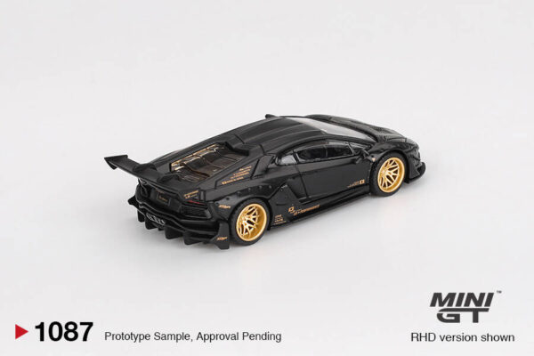1087.1 Mini GT 1/64 LB WORKS Lamborghini Aventador Limited Edition Matte Black MGT01087