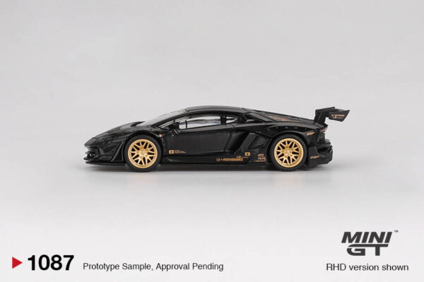1087.2 Mini GT 1/64 LB WORKS Lamborghini Aventador Limited Edition Matte Black MGT01087