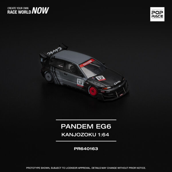 Pop Race 1/64 Pandem Eg6 Kanjozoku PR640163