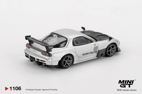 1106.2 Mini GT 1/64 Mazda RX-7 RE-Amemiya Silver Metallic MGT01106