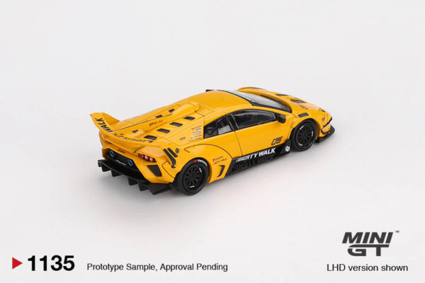 1135.2 Mini GT 1/64 LB-Silhouette WORKS MURCIELAGO GT Evo Yellow MGT01135