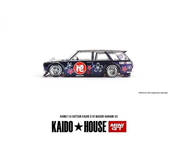 114.1 Mini GT Kaido House Datsun KAIDO 510 Wagon Hanami V3
