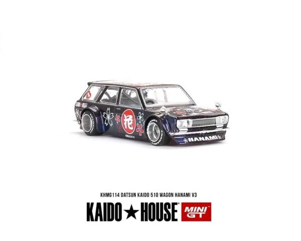 114.2 Mini GT Kaido House Datsun KAIDO 510 Wagon Hanami V3