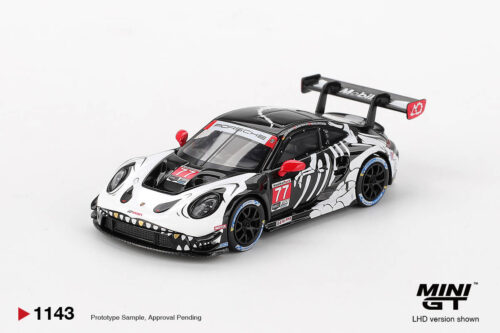 1143 Mini GT 1/64 Porsche 911 GT3 R AO Racing 2025 IMSA Petit Le Mans MGT01143
