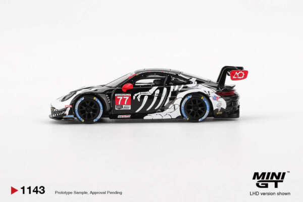 1143.1 Mini GT 1/64 Porsche 911 GT3 R AO Racing 2025 IMSA Petit Le Mans MGT01143