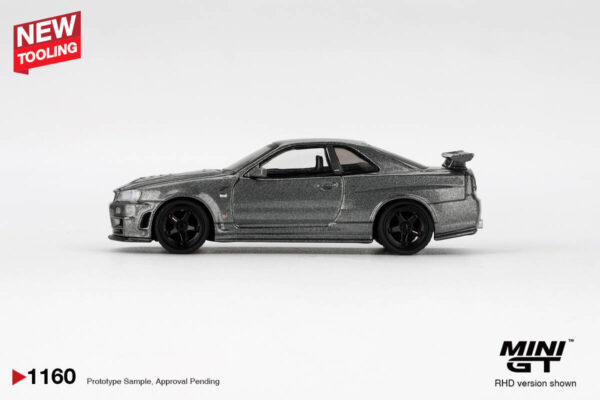 1160.1 Mini GT 1/64 Nissan Skyling GT-R Dark Metal Gray (NISMO BNR34 CRS Version) MGT01160