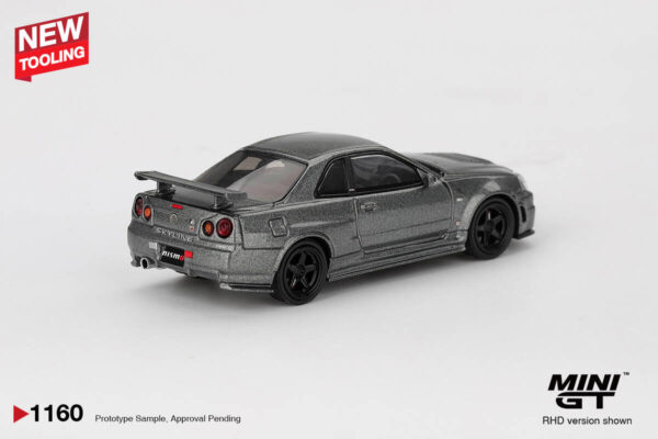 1160.2 Mini GT 1/64 Nissan Skyling GT-R Dark Metal Gray (NISMO BNR34 CRS Version) MGT01160