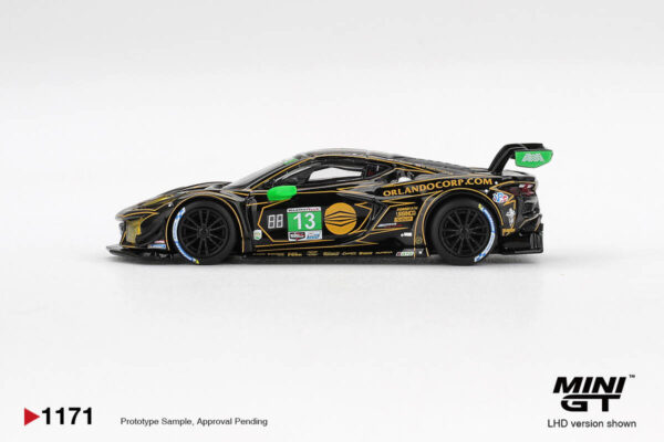 1171.1 Mini GT 1/64 Chevrolet Corvette Z06 GT3.R #13 AWA 2025 IMSA Daytona 24 Hrs MGT01171