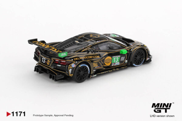 1171.2 Mini GT 1/64 Chevrolet Corvette Z06 GT3.R #13 AWA 2025 IMSA Daytona 24 Hrs MGT01171