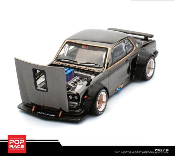 118 Pop Race Skyline GT-R V8 Drift (Hakosuka) MDX 2024 PR64-0118
