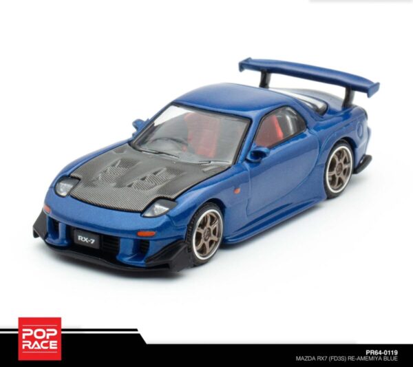 Pop Race Mazda RX7 (FD3S) Re-Amemiya Blue PR64-0119