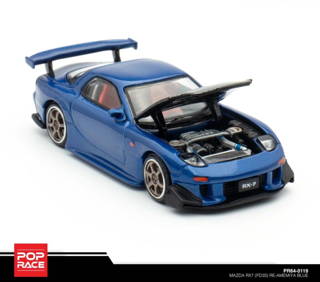 Pop Race Mazda RX7 (FD3S) Re-Amemiya Blue PR64-0119 – Zakzuk Toys