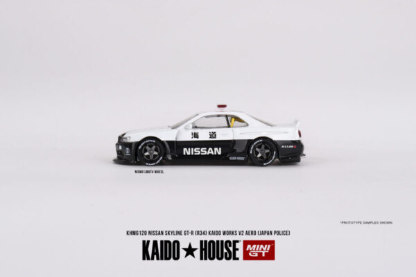 Mini GT Kaido House Nissan Skyline GT-R R34 Kaido Works (V2 Aero) Police