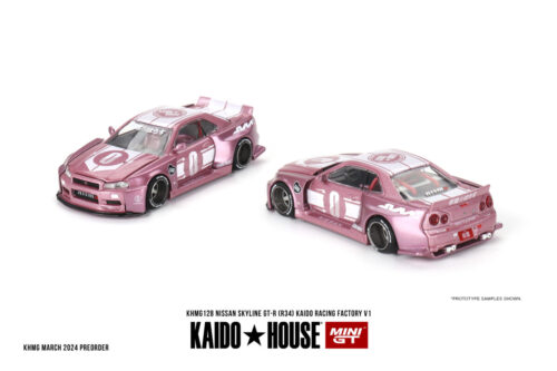Mini GT Kaido House Nissan Skyline GT-R (R34) KAIDO RACING FACTORY V1