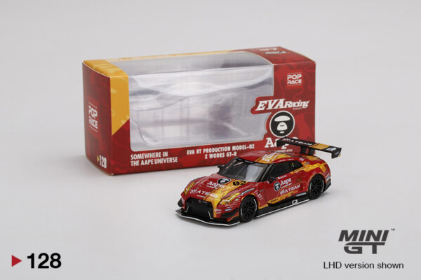 Pop Race & Mini Gt EVA RT Test Type-02 X Works GT-R [Hong Kong Exclusive Product]