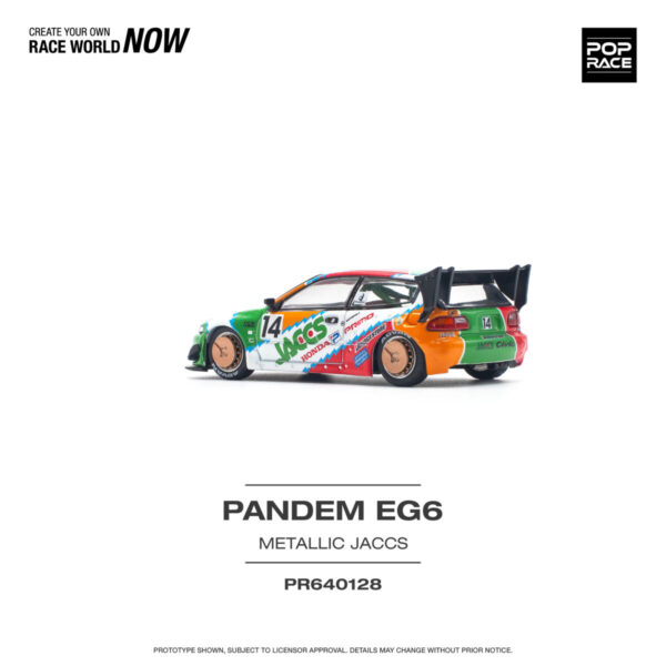 Pop Race Pandem Eg6 Metallic Jaccs PR64-0128 1/64